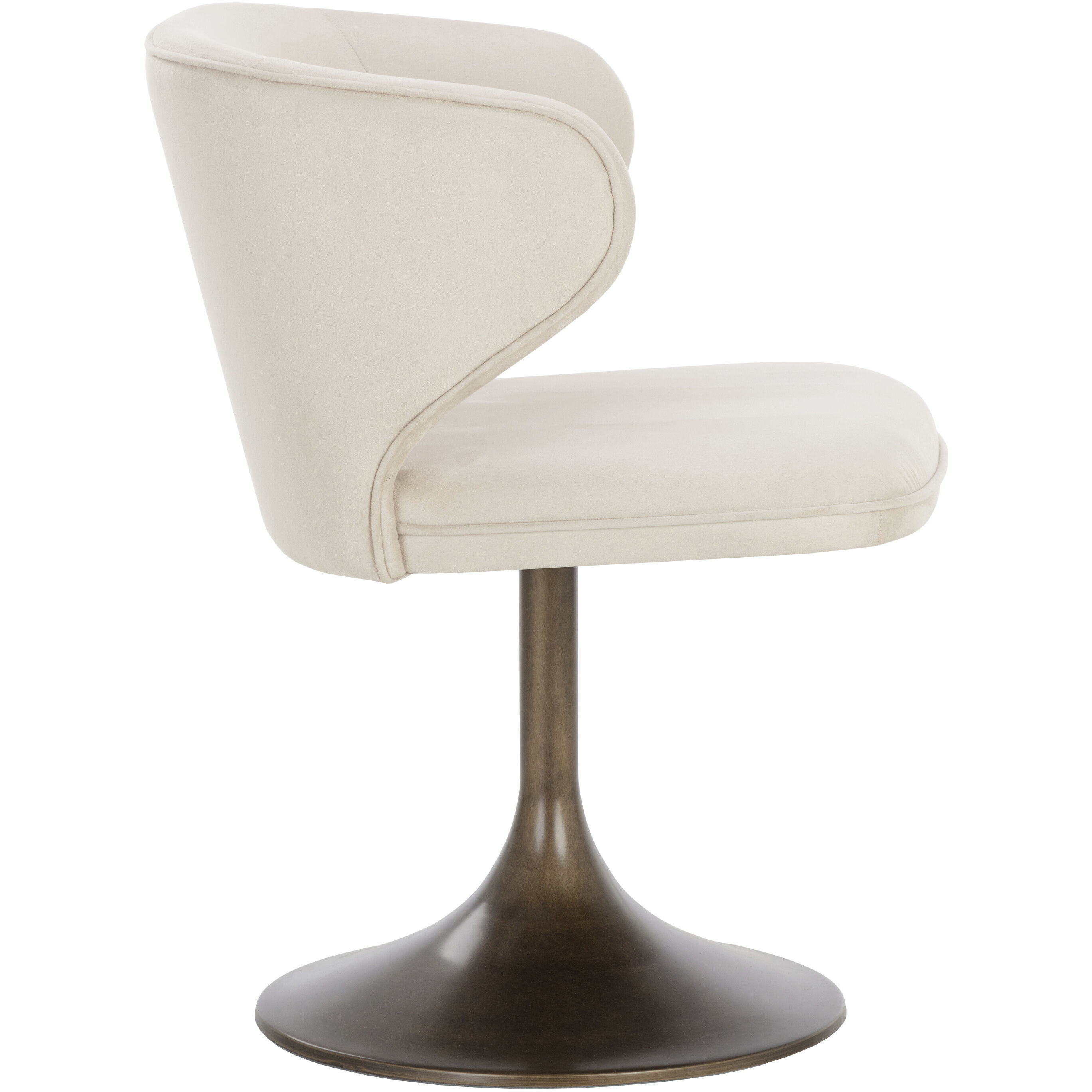Simone Casablanca Cloud Swivel Dining Chair, Swivel